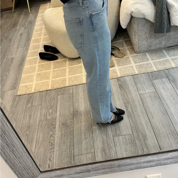 Agolde Blue Straight Leg Jeans 90s Jean size 25 - Picture 2 of 5